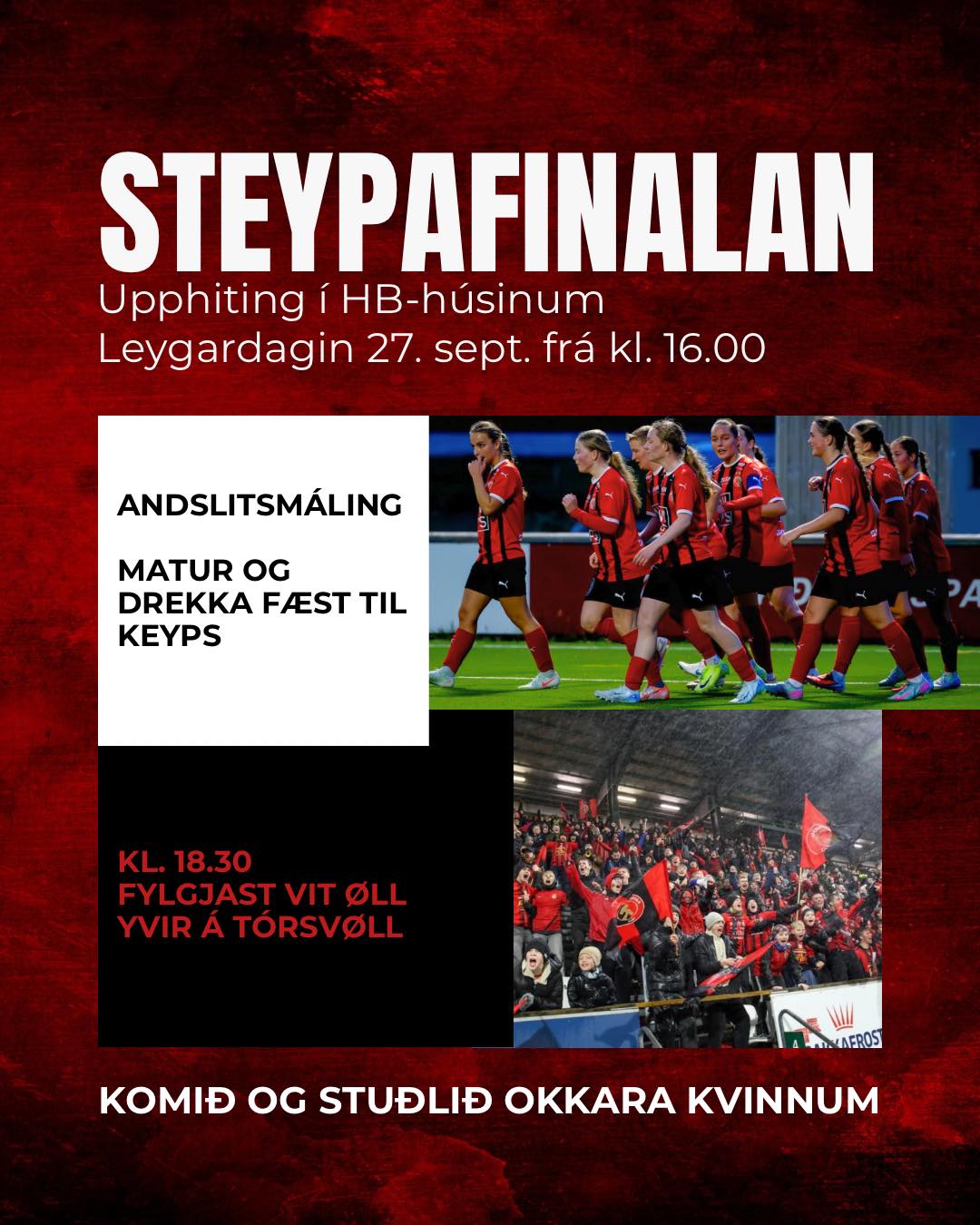 HB og KÍ gera nógv burturúr steypafinaluni