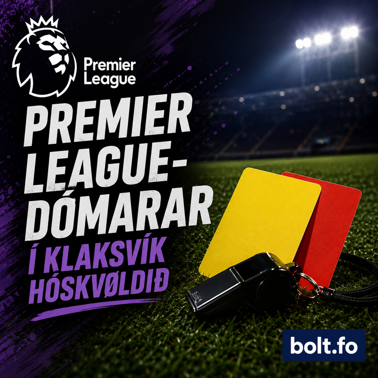 Premier League-dómarar skulu døma KÍ–Riga FC